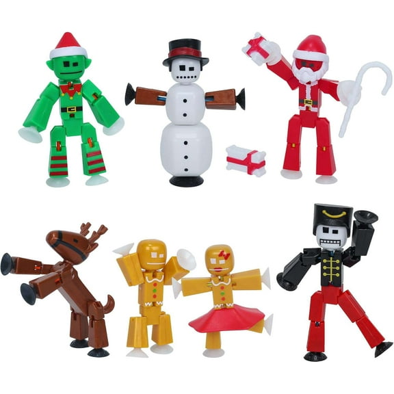 Stikbot Christmas Crew Figure 7-Pack