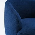 thumbnail image 5 of Sumdeal Club Swivel Barrel Chair Chair, Round Accent Sofa Chair, Modern Leisure Arm Chair for Nursery, Living Room, Hotel, Bedroom, Office, Darkblue, 5 of 7