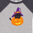 thumbnail image 4 of Inktastic Black Cat, Pumpkin, Cat With Witch Hat, Halloween Boys or Girls Baby Bodysuit, 4 of 5