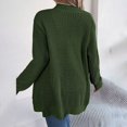 thumbnail image 2 of Women Fashion Autumn Winter Rope Cardigan Sweater Long Sleeve Solid Color, 2 of 8