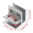 thumbnail image 3 of Pince en Verre Support en Aluminium 90 Pinces Réglables pour Verre Pince en Verre Adaptée pour 4 Clips Métalliques en Verre de 8mm d'Épaisseur Pince à Double Vis Robuste Support de Tube Mini Ensemble Workmate 425 Pcs, 3 of 3