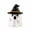 A-White, variant on Orange Halloween Ghost Ceramic Mug 480ml, Mischievous Ghost Cup with Wizard Hat Lid, Cute Desk Decor for Office Bedroom