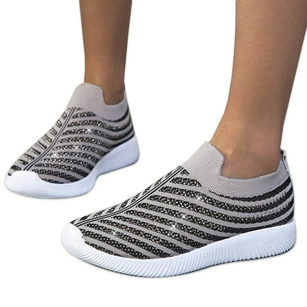 slip on rhinestone sneakers