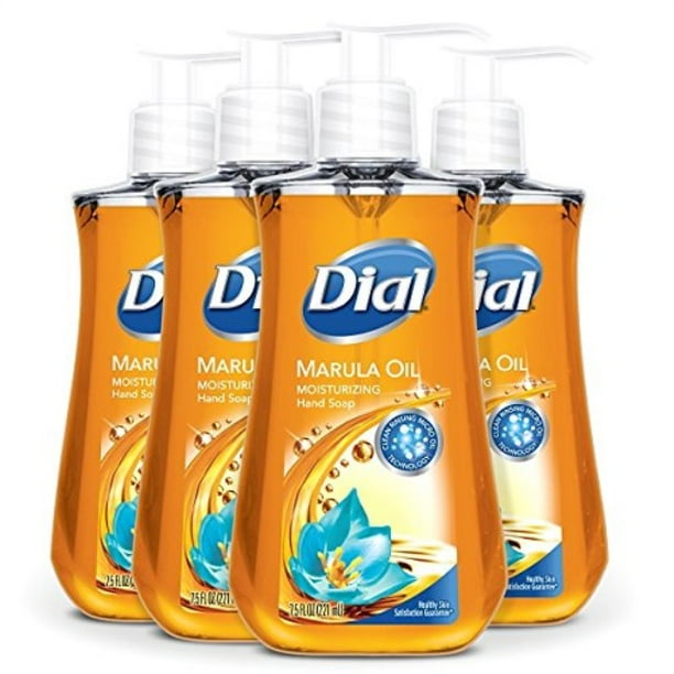 dial liquid hand soap, marula oil, 7.5 fluid ounce, pack of 4 Walmart