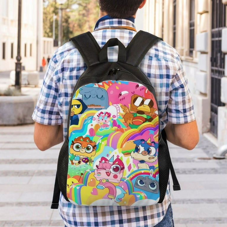 Cute Unikitty Backpack Large Capacity Portable Backpack