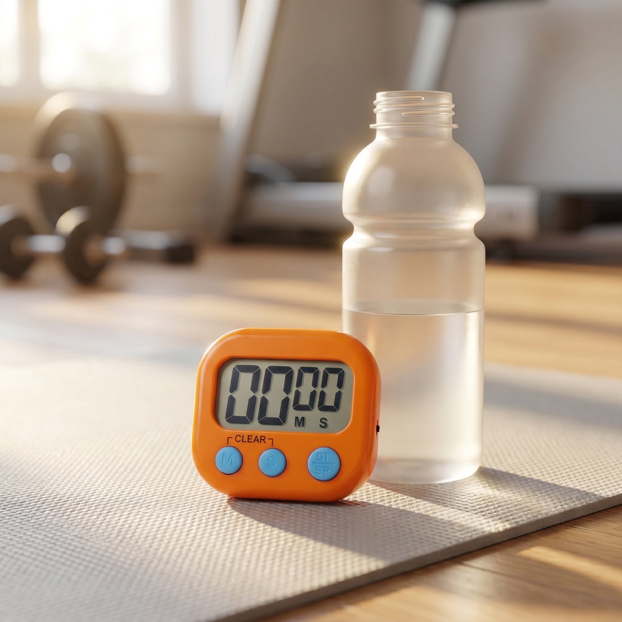 Unique Bargains Loud Alarm Magnetic Backing Kitchen Timer for Cooking Orange