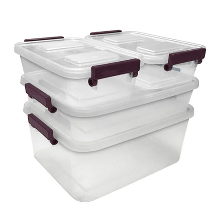 sterilite latch modular burgundy metropolis boxes