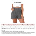 thumbnail image 5 of Pantalones cortos para mujer, cintura media, color puro, suaves, transpirables, sueltos, pantalones cortos para citas y trabajo, 5 of 5