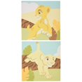 thumbnail image 1 of Lienzo decorativo con diseño de El rey león de Disney, 2 unidades, amarillo y verde, 1 of 2
