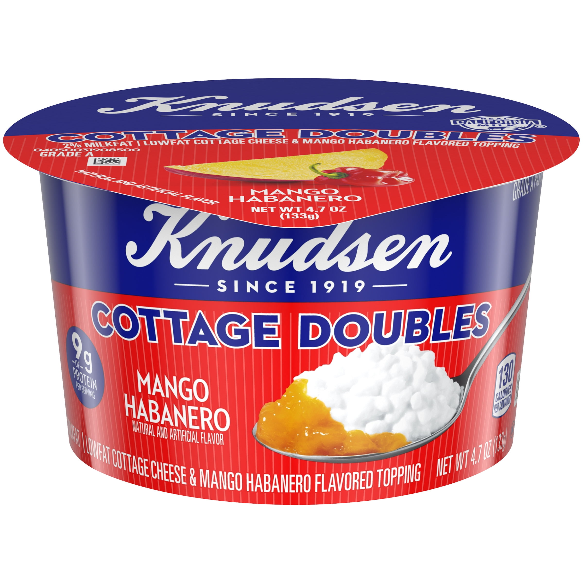 Knudsen Low Fat 2 Milkfat Cottage Cheese Doubles with Mango Habanero