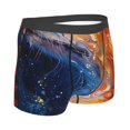 thumbnail image 2 of Rateoe Galactic Dog Swirls Art Mens Boxer Briefs Poly Spandex Performance Boxer Briefs Underwear Hem Boxer Briefs - Small, 2 of 8