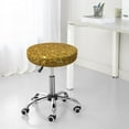 thumbnail image 7 of Naloa Gold Glitter Round Bar Stool Cushion Cover 12-14 inch, Fits Kitchen, Office, Restaurant Chairs - 14 inch, 7 of 7