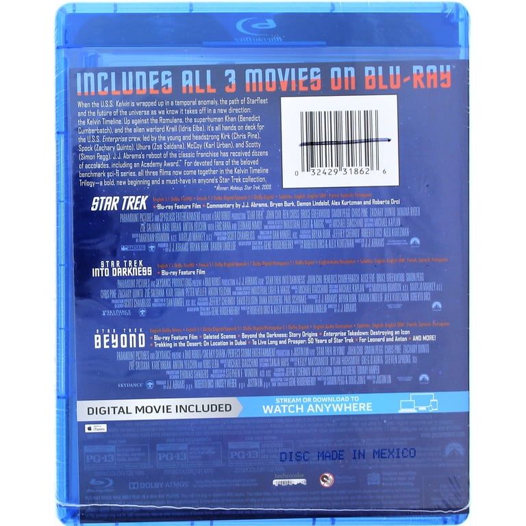 Star Trek Trilogy Collection [Blu-ray] - Walmart.com