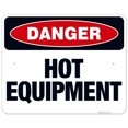thumbnail image 1 of Hot Equipment Sign, OSHA Danger Sign, 24x30 Aluminum, 1 of 1