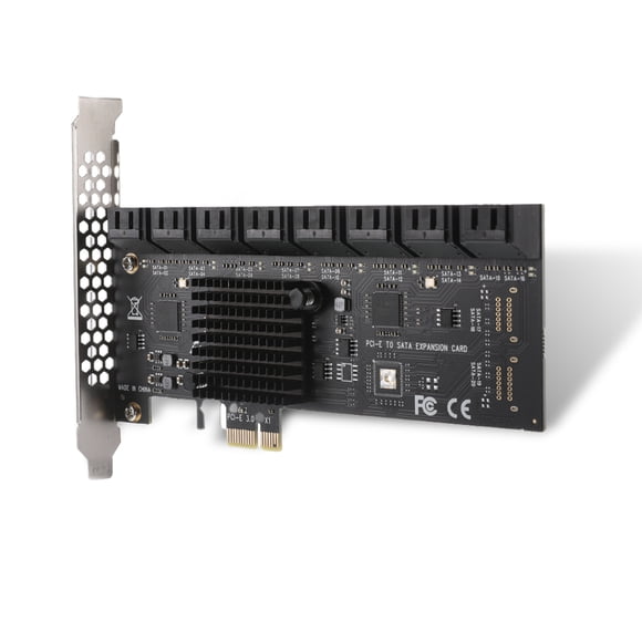 PCI-E to SATA 3.0 Expansion Card PCI-Express Extender for Expansion Card; Expansion Card; 6G SATA Hard Disk Drive Computer Accessory, SA3116J, 16 Ports