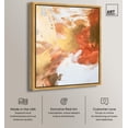 thumbnail image 2 of Golden Yellow Citrus Burst I Canvas Abstract Earth Tone by Art Remedy, Gold Frame, 16 x 20, 2 of 7