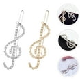 thumbnail image 4 of SHISUYAN Elegant Music Note Hair Clips with Sparkling Rhinestones for Various Occasions 2pcs, 4 of 7