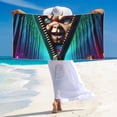 thumbnail image 4 of Lsque Chucky Pattern Microfiber Bath Beach Towel Silver Fox Velvet Beach Towel Oversized Quick Dry Absorbent for Pool Swimming Bathroom 27.5x55in, 4 of 5
