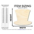 thumbnail image 2 of Unfinished Wood Uncle Sam Hat Shape | DIY Craft Cutout | up to 46" DIY 36" / 1/2", 2 of 3