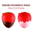 thumbnail image 3 of Strawberry Squishy 2-Pack–So Slow Rising You Won't Believe It! Super Soft Stress Relief Toys,Sweet Scented 4.5 Inches Each (Pink Strawberry), 3 of 5