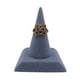 thumbnail image 4 of Soporte de anillo Fernando de exhibición de joyería de terciopelo PU gris, 4 of 7