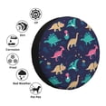 thumbnail image 4 of Sikiie Cartoon Dinosaur PVC Leather Spare Tire Wheel Cover Spare Tire Cover, for Car Truck SUV Camper Trailer Universal Fit(14-17in)-17 inch, 4 of 6