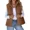 Corduroy-Brown, variant on AELand Women's Corduroy Vests - Lightweight Padded Vest , Sleeveless Puffer Vest with Pockets ,S