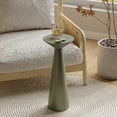 thumbnail image 5 of COZAYH Farmhouse Tall Pedestal End Table Small Solid Wood Martini Table Plant Stand Modern Round Drink Table for Small Space Living Room, Sage Green, 5 of 7