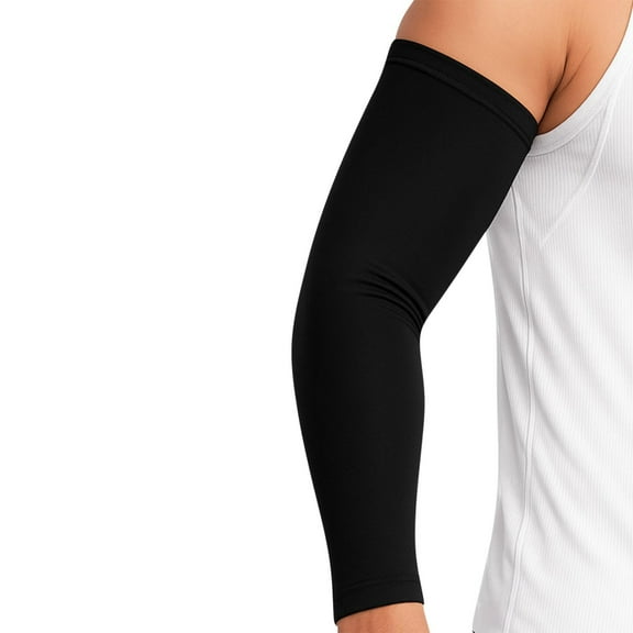 Men's Cooling Sun Protection Arm Sleeves for Running Cycling and Outdoor Sports - High Elastic Breathable UPF Fabric