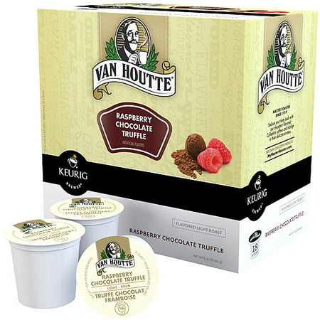 Van Houtte Raspberry Chocolate Truffle Coffee K-Cups, 18 count