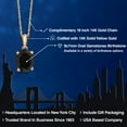 thumbnail image 2 of Gem Stone King 14K Yellow Gold Black Onyx Pendant Necklace | 2.00 Cttw | Gemstone December Birthstone | Oval 9X7MM | Gold Necklace for Women | With 18 inch Gold Chain, 2 of 6