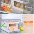 thumbnail image 2 of Rolling Egg Holder For Refrigerator, Eggs 24 Count Organizer for Refrigerator, Egg Storage Container Dispenser For Refrigerator with 2 Eggs Carrier Container Case, 2 of 7