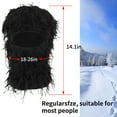 thumbnail image 2 of TELOLY Unisex Distressed Balaclava Knitted Full Face Ski Mask Winter Windproof Neck Warmer for Men Women (Red&Black), 2 of 7