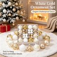 thumbnail image 5 of 44 Pcs Christmas Ball Ornaments, Shatter-Resistant Plastic Xmas Tree Decorations with Balls and Stars for Wreath, Garland, Home and Party, Multicolor, 5 of 12