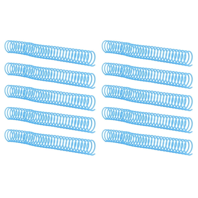 Peigne de Reliure de Feuilles, 10 Pcs Spirale de Reliure pour Papier Bleu
