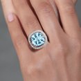 thumbnail image 4 of Gem Stone King 925 Sterling Silver Ring Topaz Moissanite (9.73 Cttw), 4 of 4