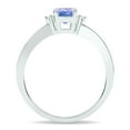 thumbnail image 2 of SZUL Women's Tanzanite and Diamond Classic Band in 10K White Gold, 2 of 5