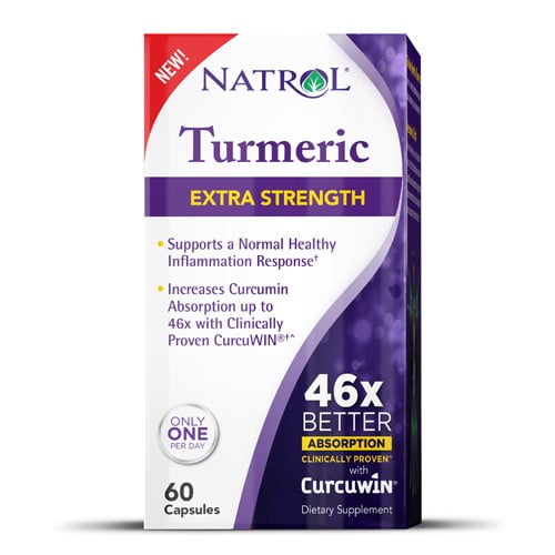 Natrol Extra Strength Turmeric Capsules, 60 Ct