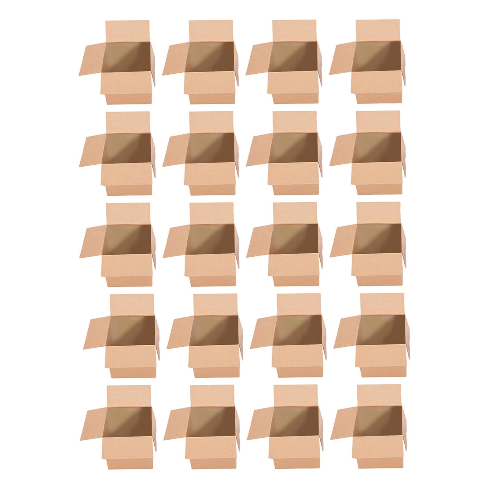 Miulika 20 Pieces Corrugated Cardboard Boxes,Packaging Boxes, Postal Boxes,Mailing Box Moving Boxes for Mailing, Business, Shipping 25x25x25cm