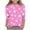 Hot Pink, variant on MHOSTAFH Girls 3/4 Sleeve T-Shirts Casual Star Graphic Printed Tee Kids Clothes Cute Crew Neck Tops for 3-12 Years