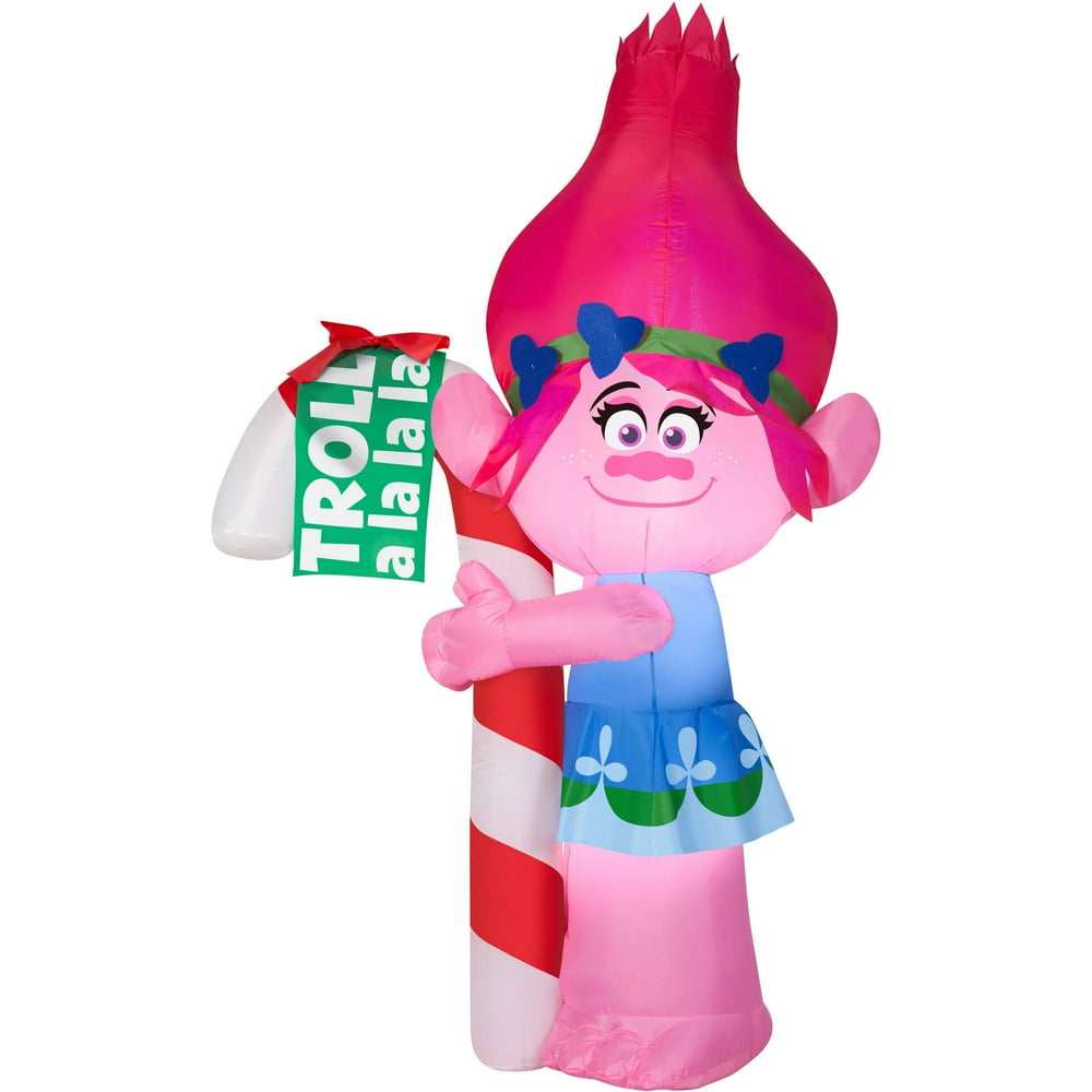 Gemmy Airblown Inflatables Christmas Inflatable Poppy with Candy Cane ...