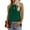 Green, variant on Giftesty Tank Tops for Women Fashion Women Summer Solid V-Neck T-Shirt Sleeveless Bandage Casual Blouse Tops