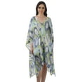 thumbnail image 1 of Moomaya Georgette Short Caftan Midi Dress Beach Swimwear Cover up Womens Kaftan, 1 of 6
