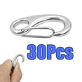 thumbnail image 1 of 20 / 30Pcs Clips De Gancho De de material acero Inoxidable De Resistencia Con Ojo 50 Mm 30 piezas DYNWAVEMX Gancho de resorte con clip de resorte, 1 of 8