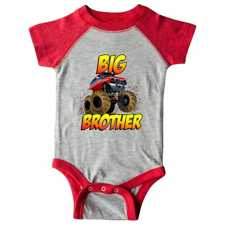 

Inktastic Big Brother Monster Truck Gift Baby Boy Bodysuit