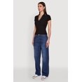 thumbnail image 4 of Women's Iris Ribbed Knit Polo Top with Contrast Trim, 4 of 5