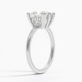 thumbnail image 2 of Dazzle Jewel 14K White Gold Plated Diamond Rings for Her - Princess Cut Excellent 2.1 Ct Diamond Ring For Women's - Hidden Halo Diamond Rings for Women's - Under Halo Diamond Rings for Women's, 2 of 3