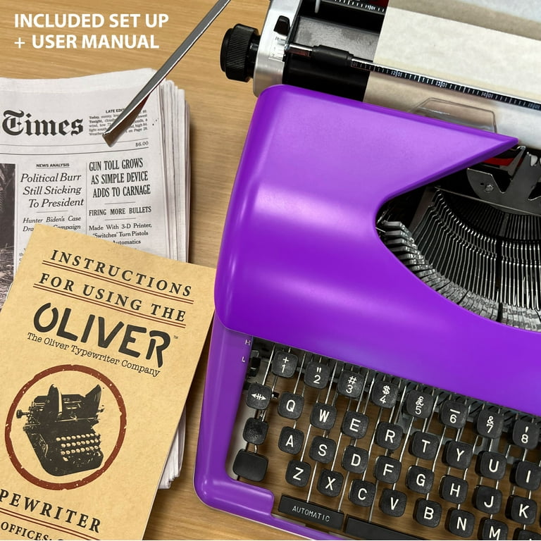 Royal Classic Manual Typewriter (Purple) 