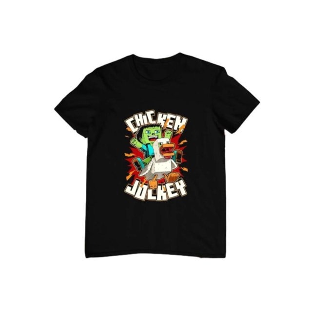 Camiseta divertida de Chicken Jockey para amantes de los videojuegos. 100 % algodón, inspirada en Minecraft. Un regalo original para hombres y mujeres.