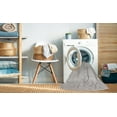 thumbnail image 2 of Ahgly Company Machine Washable Indoor Rectangle Industrial Modern Pale Silver Gray Area Rugs, 5' x 7', 2 of 7